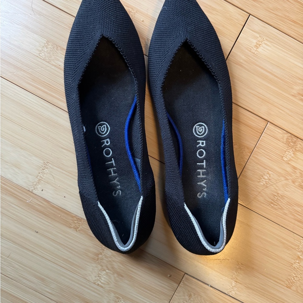Rothy's Black and Blue Women's Flats